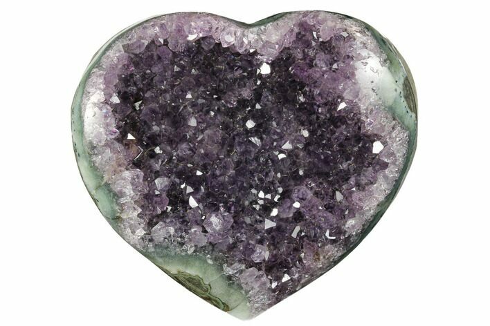 Dark Purple Amethyst Heart - Uruguay #173232